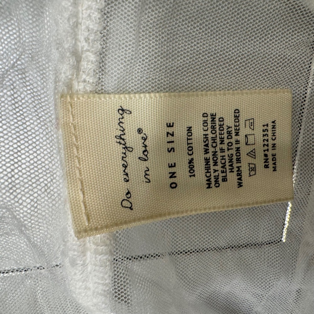 Anthropologie Do Everything In Love Cream Embroidered Sheer Lace Kimono Cardigan - Picture 7 of 7